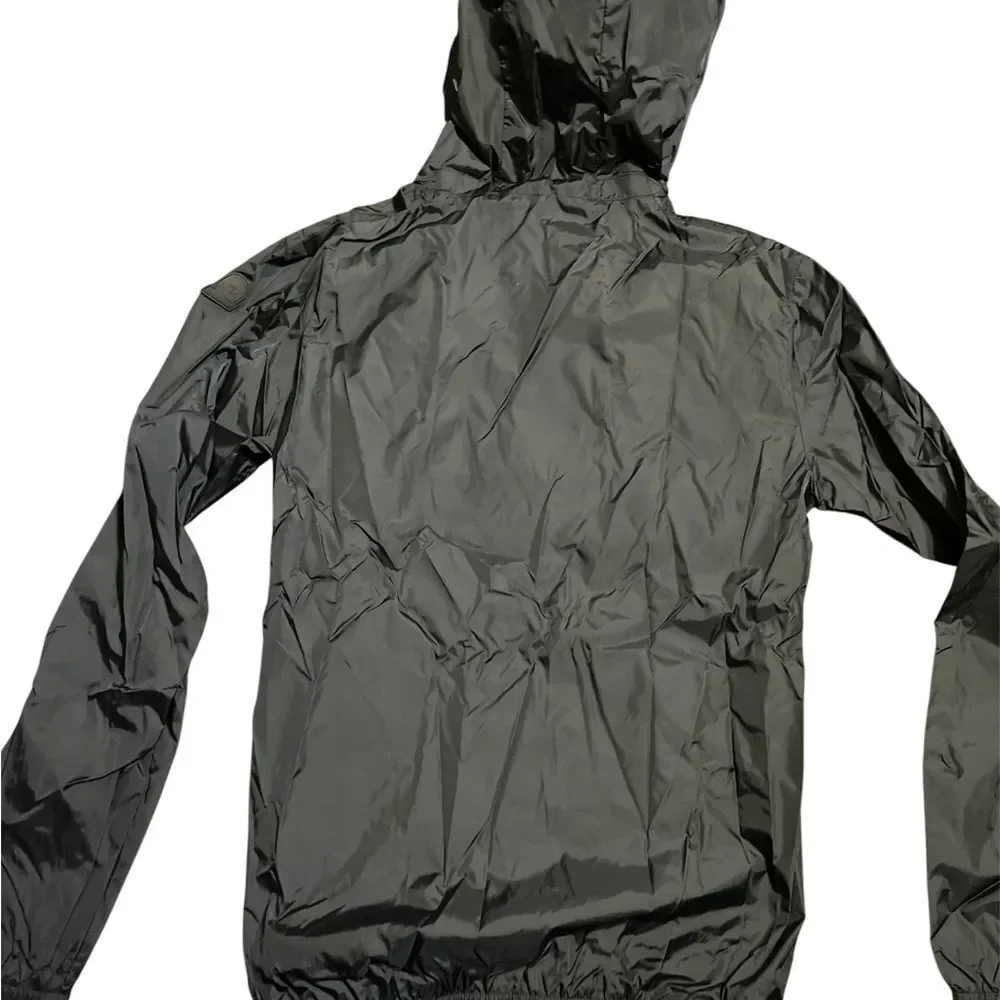 Invicta Black Windbreaker with Cream Accents
